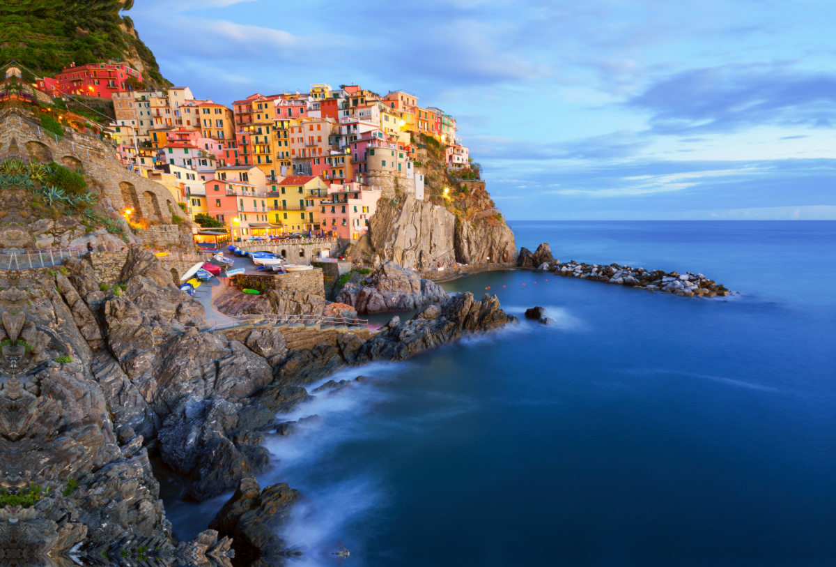 Manarola im letzten Sonnenlicht