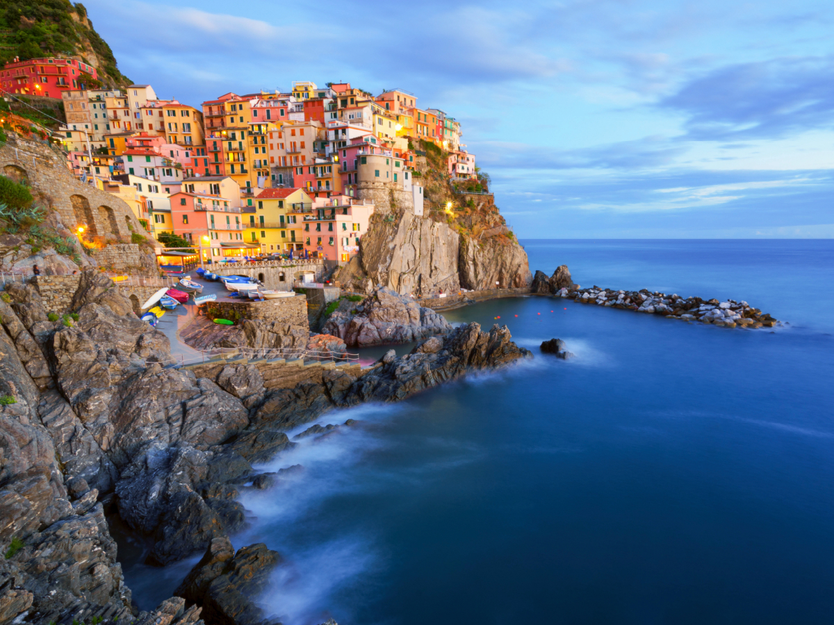 Manarola im letzten Sonnenlicht