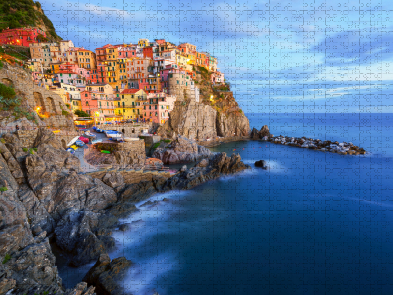 Manarola im letzten Sonnenlicht