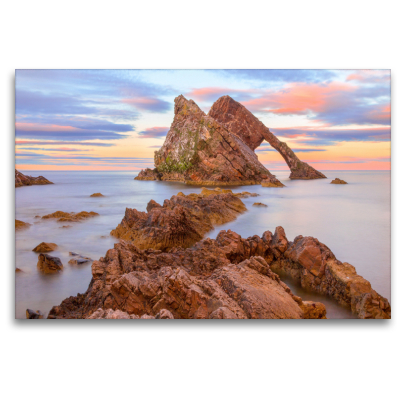 Sonnenuntergang am Bow Fiddle Rock