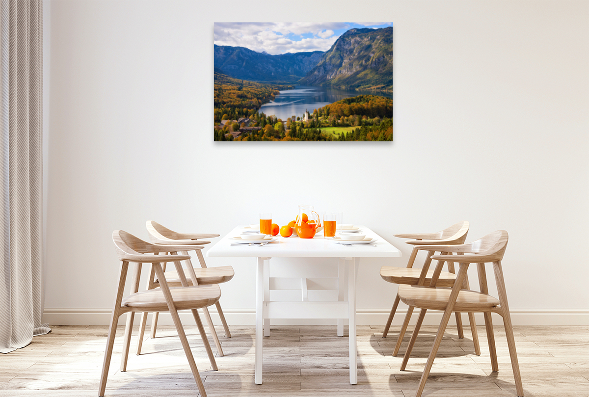 See Bohinj Landschaft im Herbst