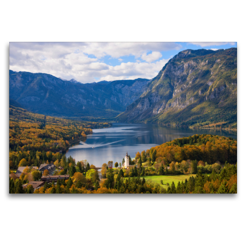 See Bohinj Landschaft im Herbst