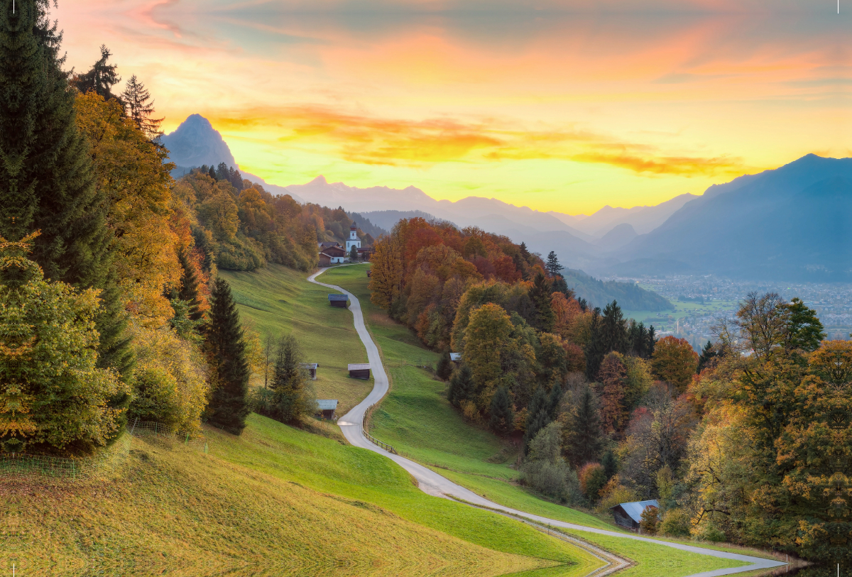 Herbst in Wamberg bei Garmisch-Partenkirchen