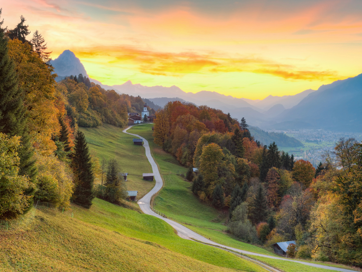 Herbst in Wamberg bei Garmisch-Partenkirchen