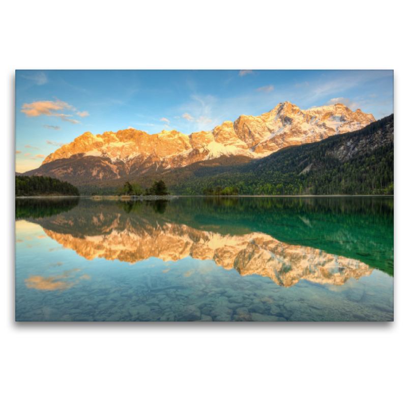 Alpenglühen am Eibsee