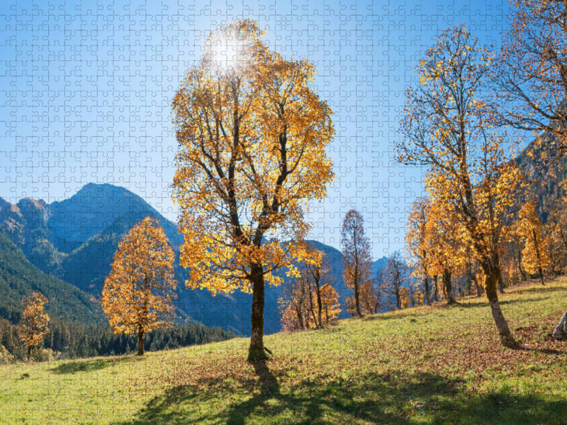 Herbstlandschaft am Ahornboden im Karwendel