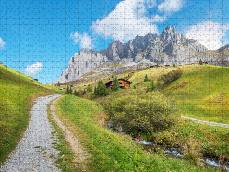 Wanderweg nach Partnun im Prättigau