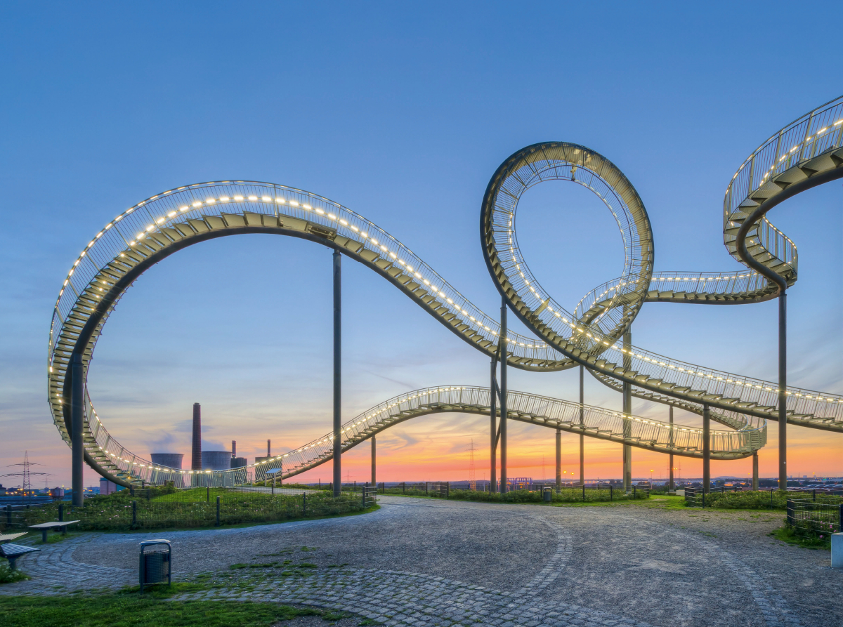 Skulptur Tiger and Turtle in Duisburg