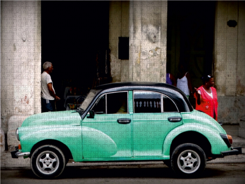 Morris Minor in Havanna - Ein Motiv aus dem Kalender 'Auto-Legenden - British Classics'