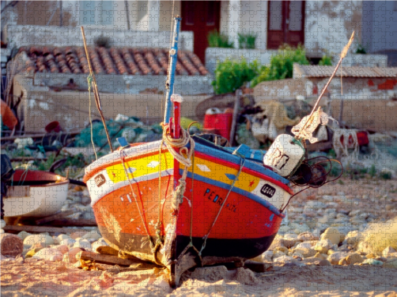 Ein Motiv aus dem Kalender Portugal, traditionelle Fischerboote