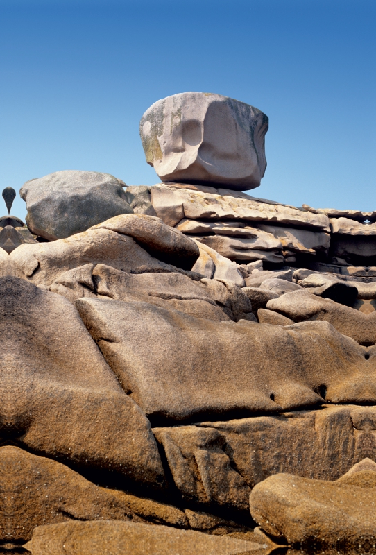 Ein Motiv aus dem Kalender Bretagne, die Côte de Granit Rose, rosa Granit in seiner schönsten Form.