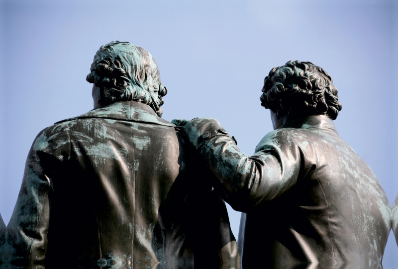 Goethe-Schiller-Denkmal in Weimar