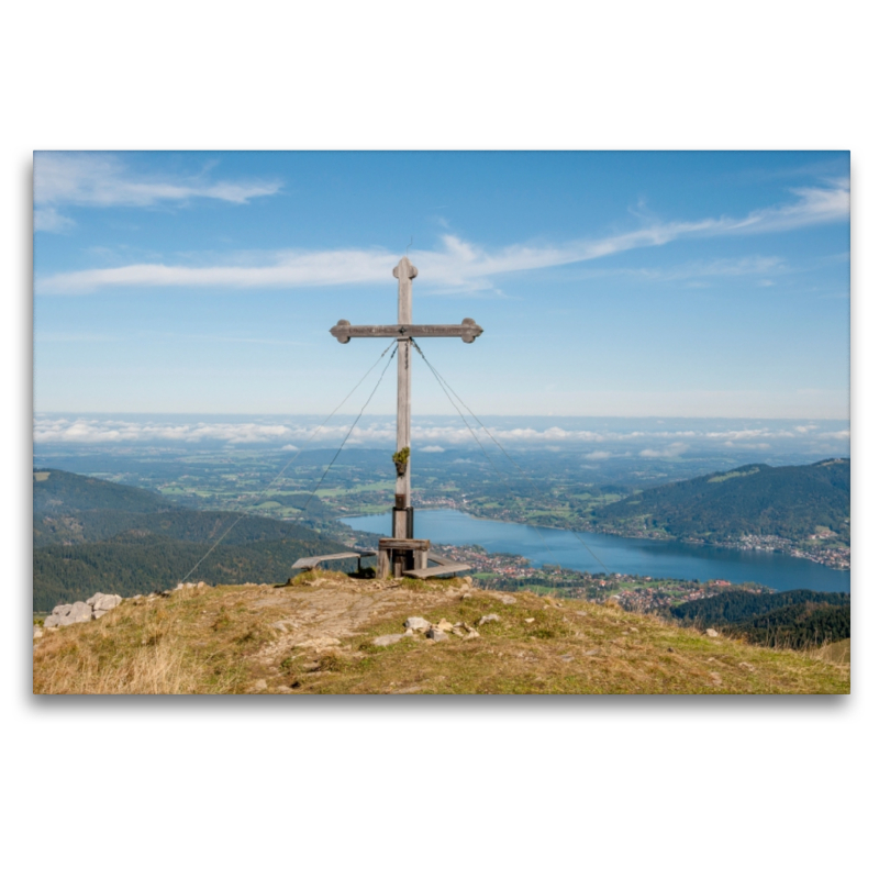 Gipfelkreuz auf dem Hirschberg 1670m, Bayerische Voralpen