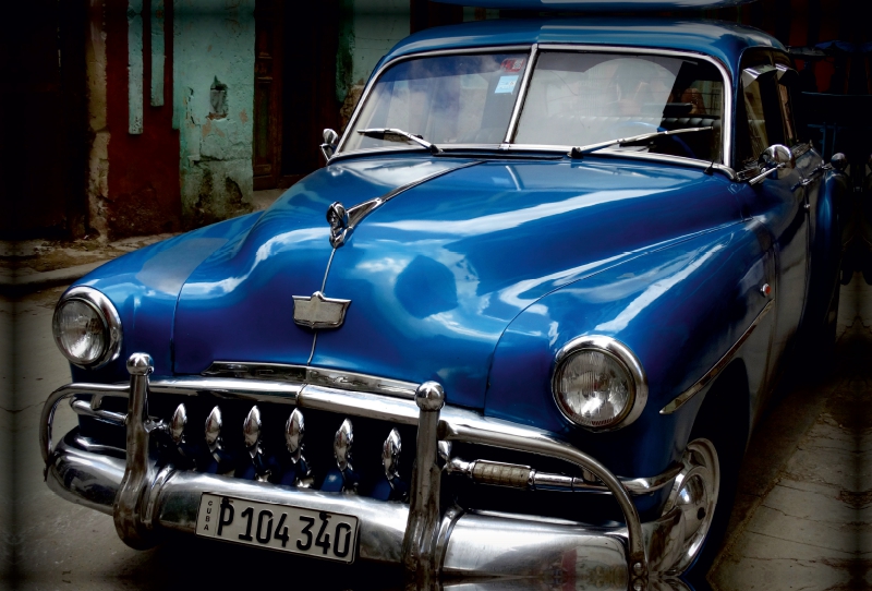 Ein Motiv aus dem Kalender ' HAVANA BLUE - BLAUE OLDTIMER AUF KUBA'