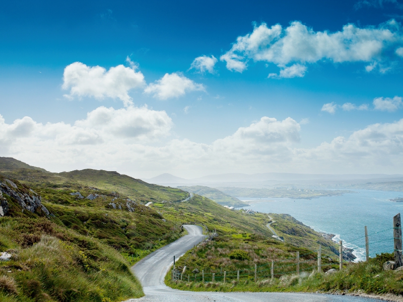 Sky Road in Clifden, Irland