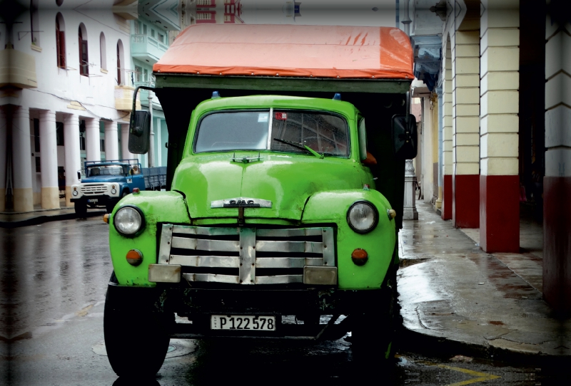 GMC-Truck in Havanna - Ein Motiv aus dem Kalender 'US TRUCKS IN CUBA'