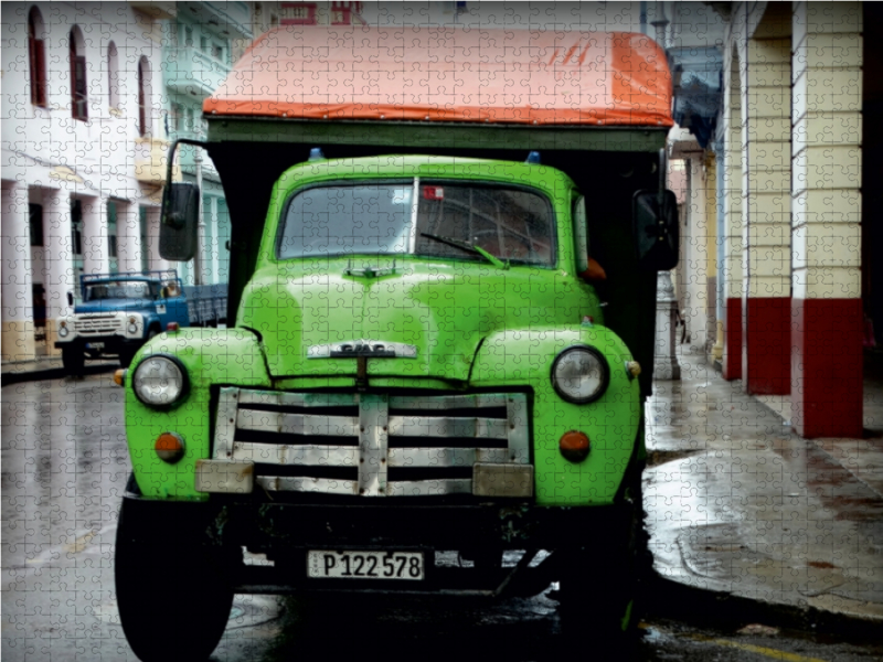 GMC-Truck in Havanna - Ein Motiv aus dem Kalender 'US TRUCKS IN CUBA'