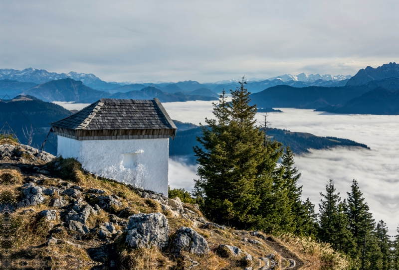 Kapelle auf dem Spitzstein 1596m, Chiemgauer Alpen