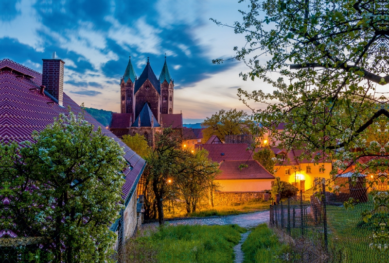 Freyburg am Abend