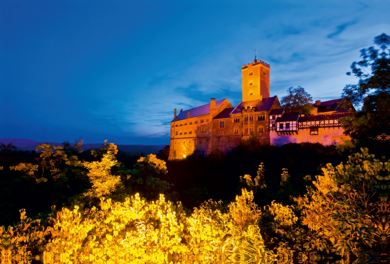 Wartburg bei Nacht