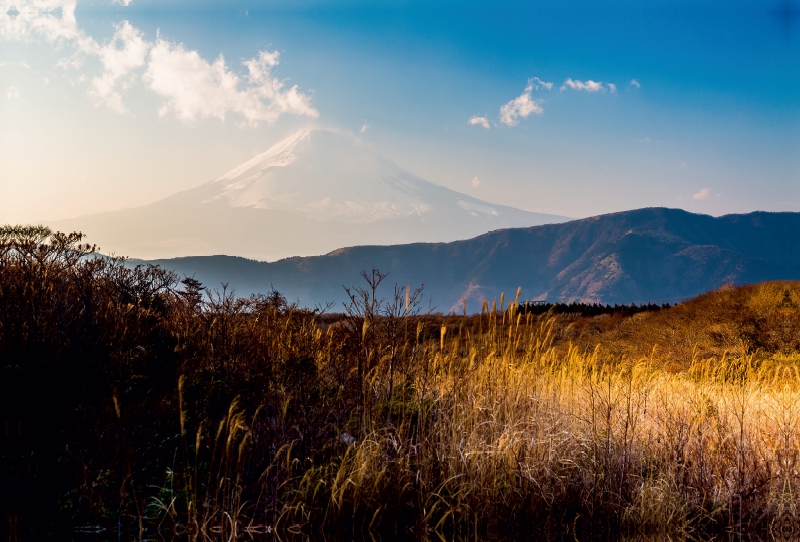 Sonnenuntergang am Fujiyama