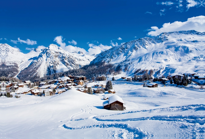 Ferienort Arosa im Schanfigg Tal