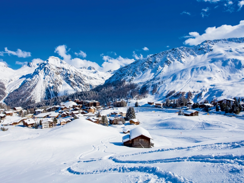 Ferienort Arosa im Schanfigg Tal