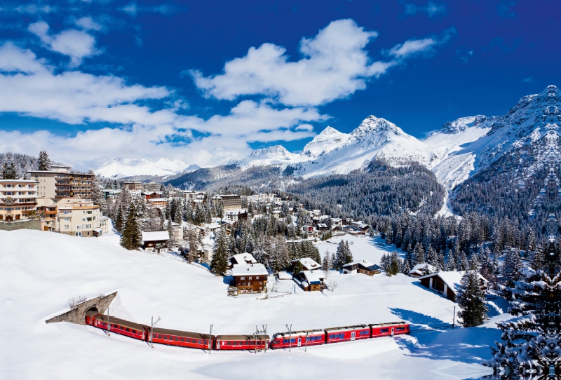 Rhätische Bahn in Arosa