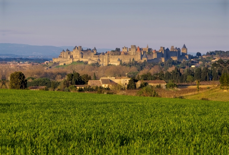 Carcassonne im Abendlicht