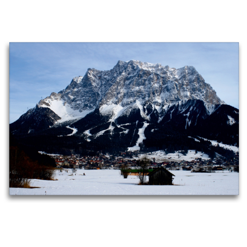 Zugspitzmassiv von Ehrwald aus, Österreich