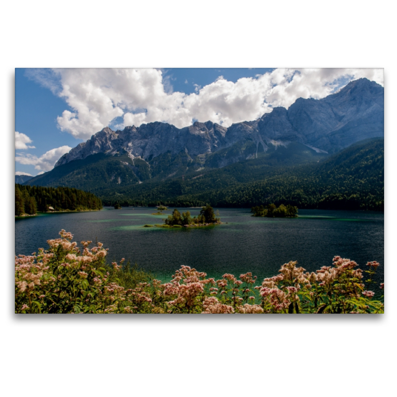 Eibsee mit Blick auf das Zugspitzmassiv