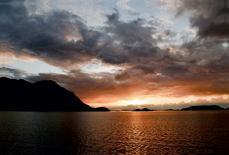 Sonnuntergang in Norwegen