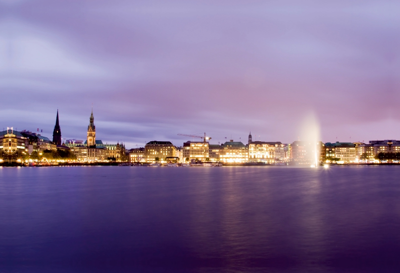 Binnenalster in Lila