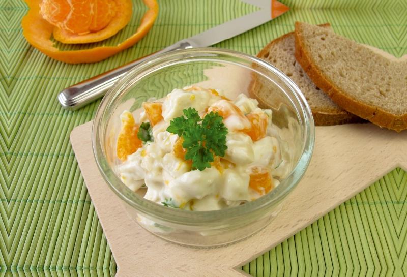 Geflügelsalat mit Mandarine