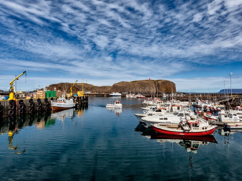 Der Hafen von Stykkisholmur