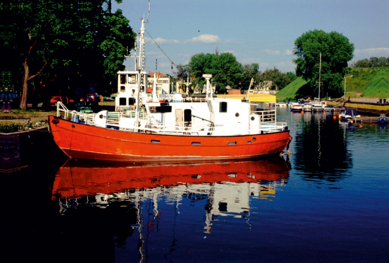 Hafen an der Mündung der Dange - Ein Motiv aus dem Kalender 'Magisches Memel - Litauens Tor zur Welt'