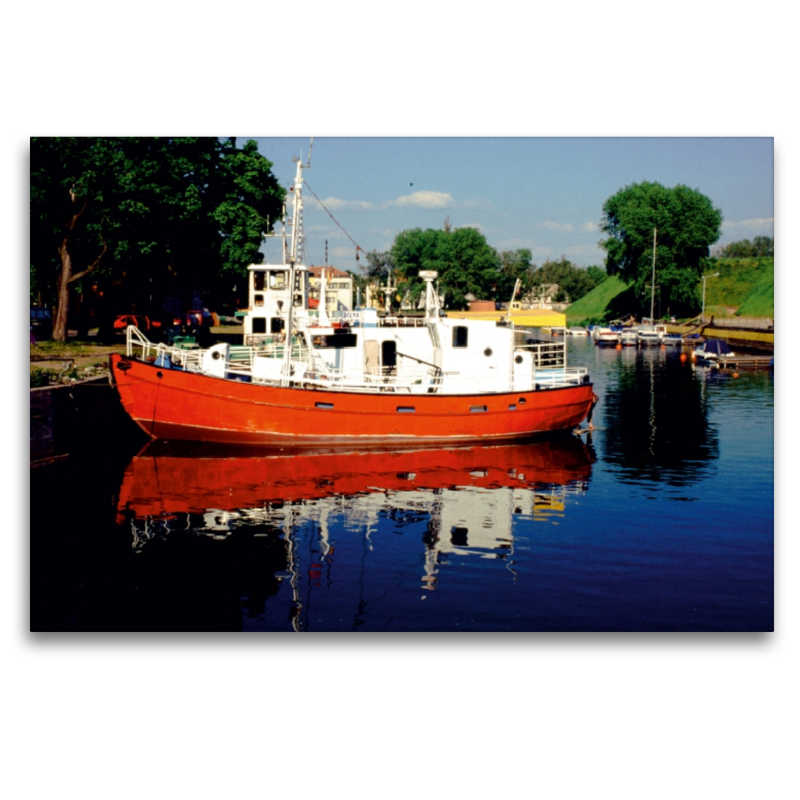 Hafen an der Mündung der Dange - Ein Motiv aus dem Kalender 'Magisches Memel - Litauens Tor zur Welt'