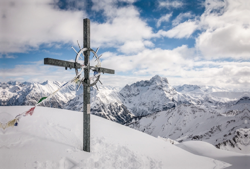 Gipfelkreuz Grünhorn - Kleinwalsertal