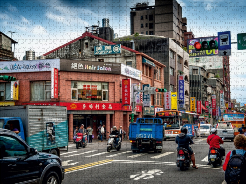 Straßenszene in Taipeh