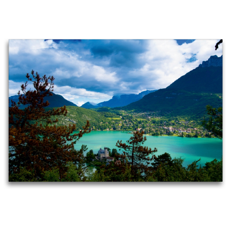 Blick von Duingt auf den Lac d'Annecy