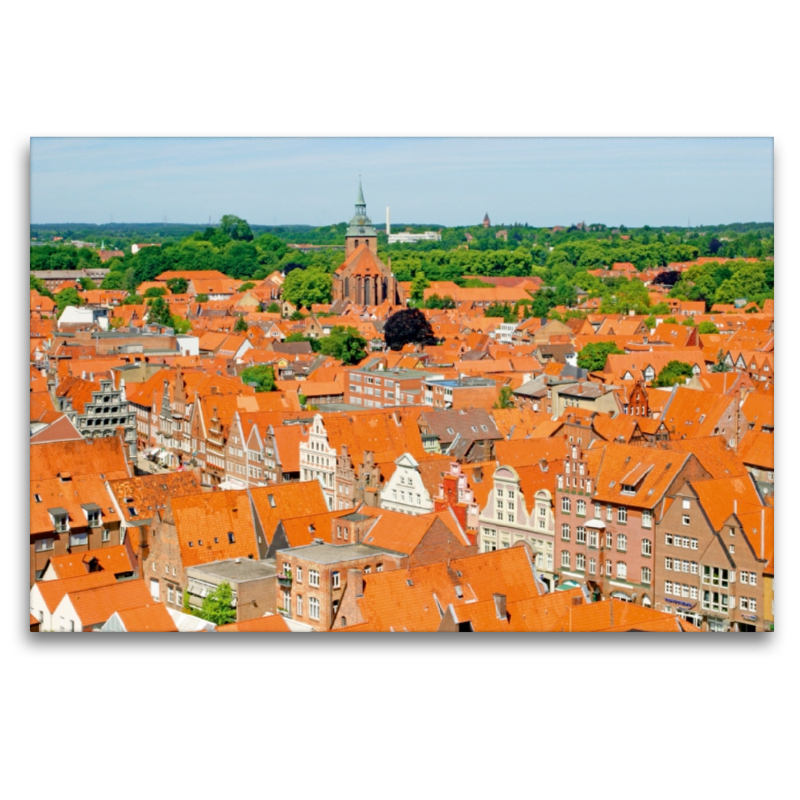 Blick auf die Altstadt vom Wasserturm, Lüneburg