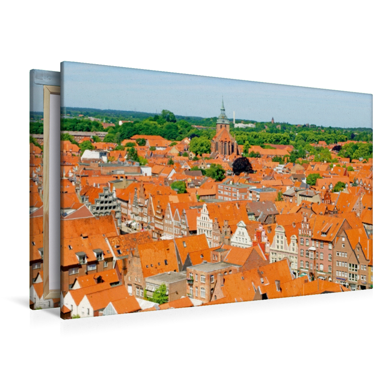 Blick auf die Altstadt vom Wasserturm, Lüneburg