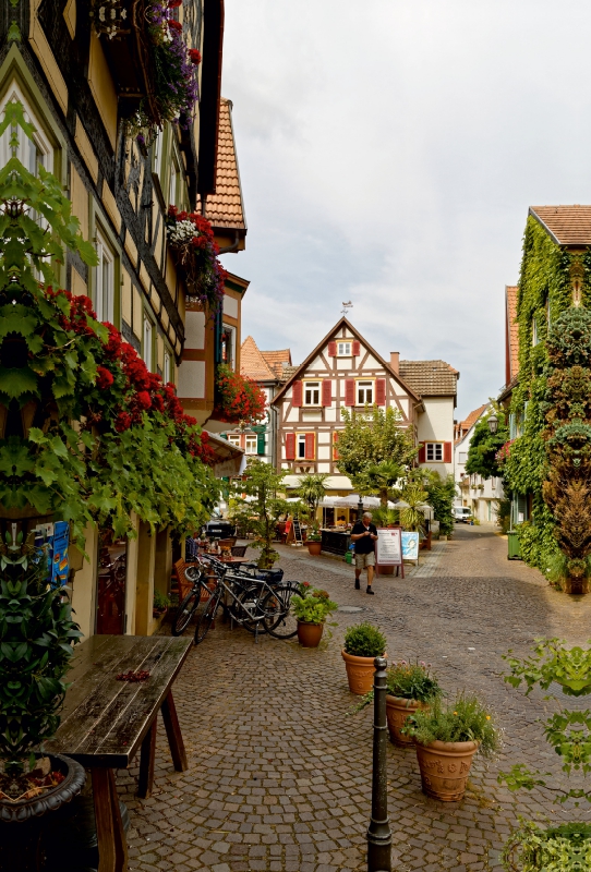 Blick in die Kirchstraße Besigheims