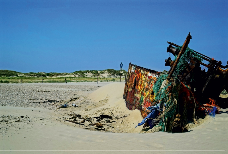 Das Wrack am Ende der Insel