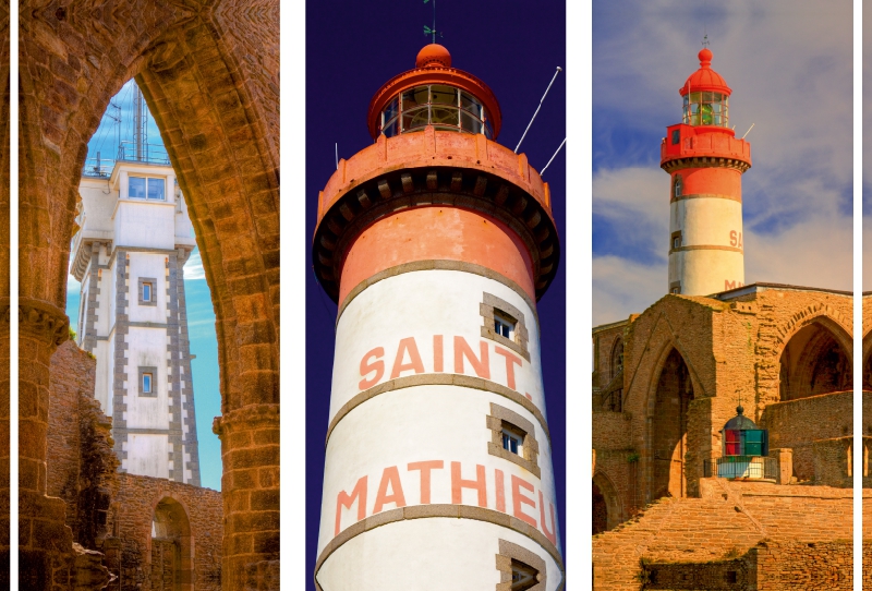 Sehnsucht Bretagne - Am Phare de Saint-Mathieu im Département Finistére findet man gleich drei Leuchttürme an einem Ort