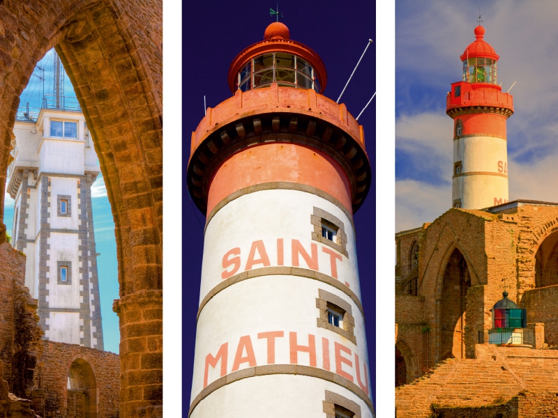 Sehnsucht Bretagne - Am Phare de Saint-Mathieu im Département Finistére findet man gleich drei Leuchttürme an einem Ort