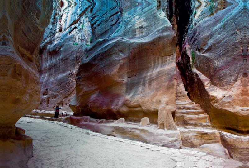 Enge Schlucht im Siq