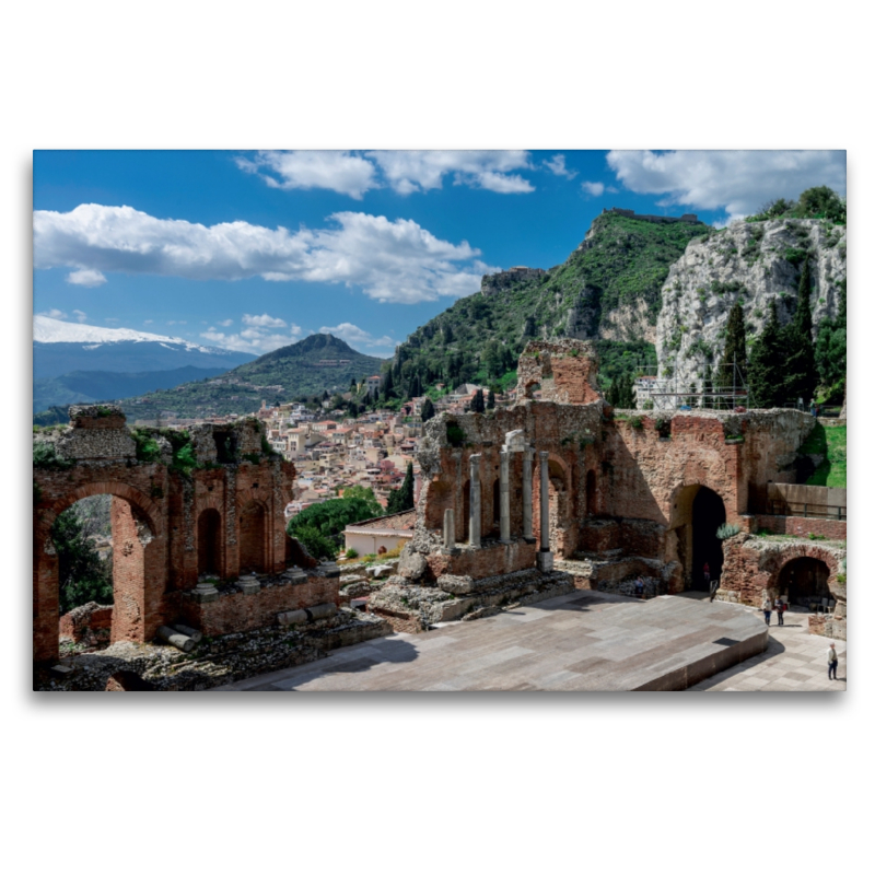 Teatro Greco mit Ätna im Hintergrund, Taormina