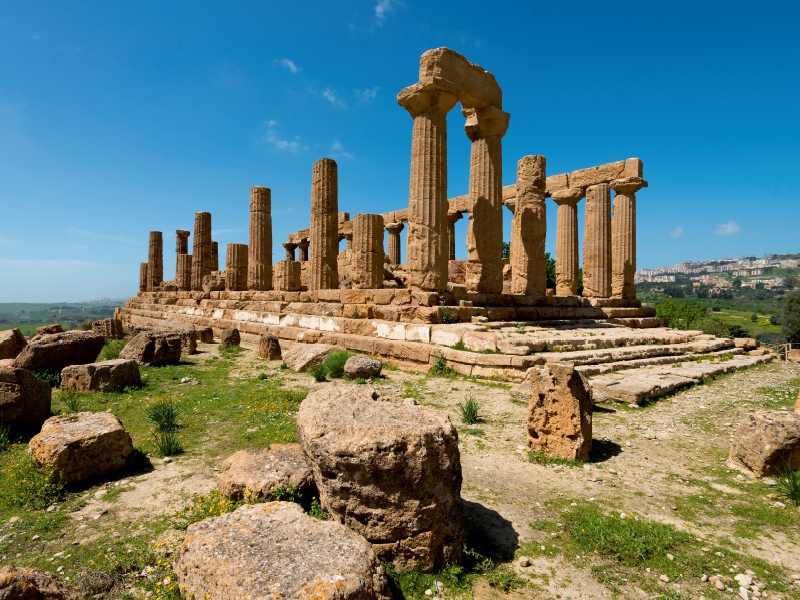 Hera-Tempel im Tal der Tempel bei Agrigento