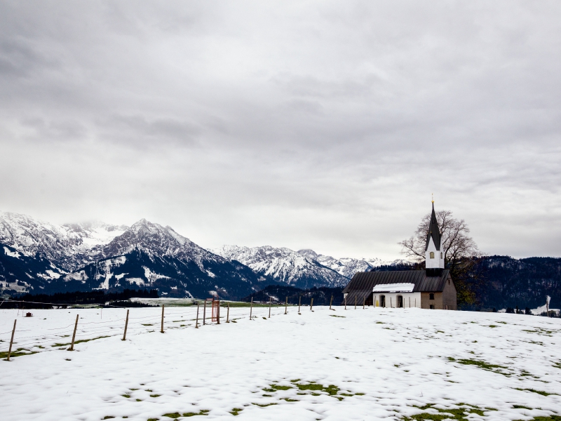 Winterliches Bergland